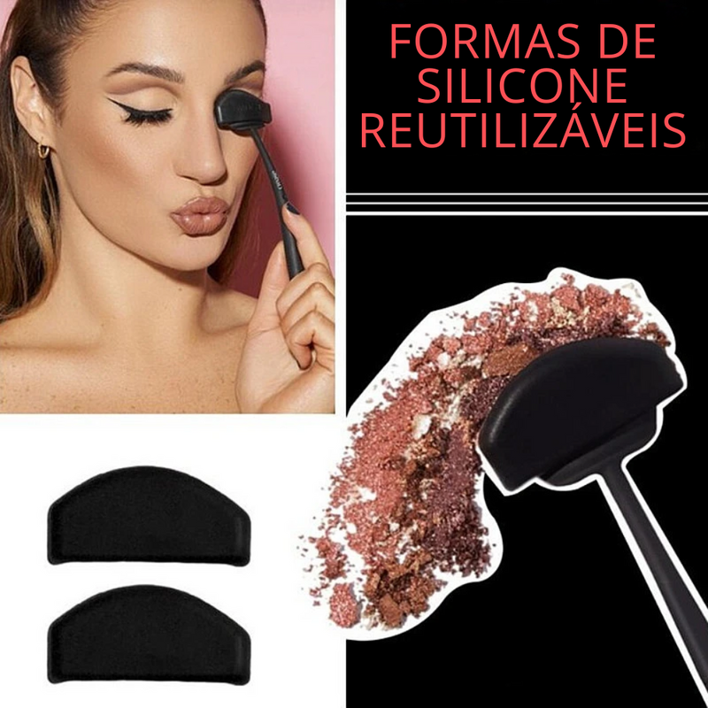 6 em 1 Almofadas de Silicone para Sombra de Olhos