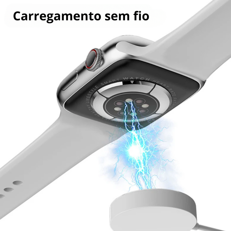 Smart watch com NFC, BT com Chamada, Monitor Cardíaco, Esporte, Fitness